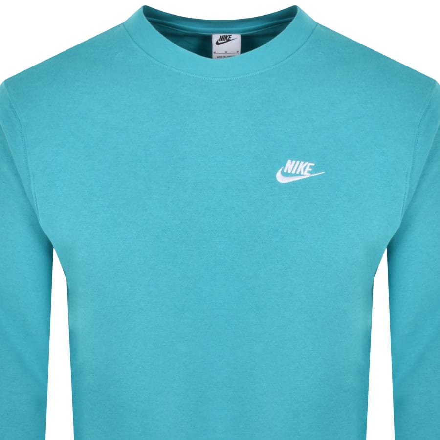 Nike club crew sweatshirt light blue online
